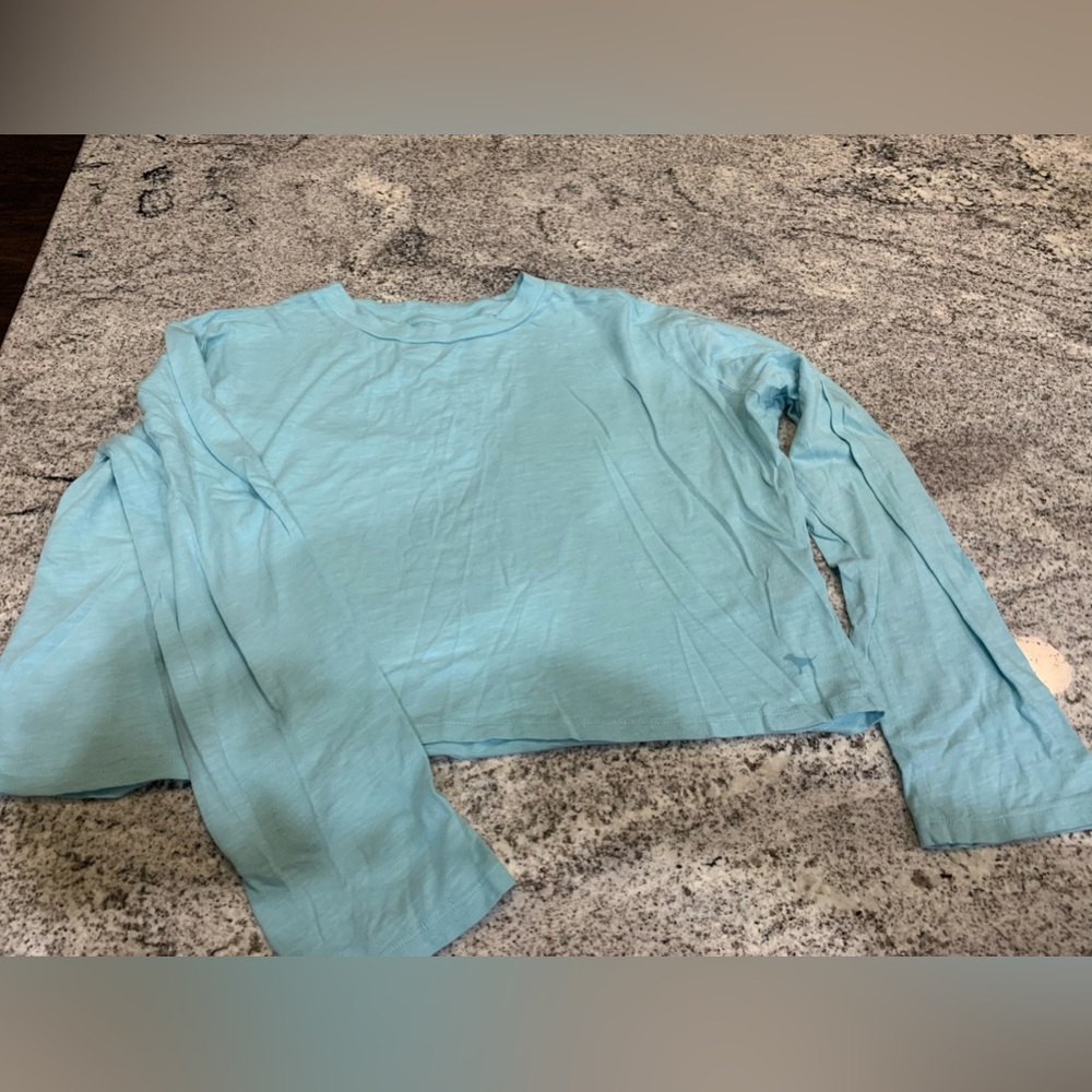 PINK Victoria Secret, Long Sleeve Cropped Top, Size Medium